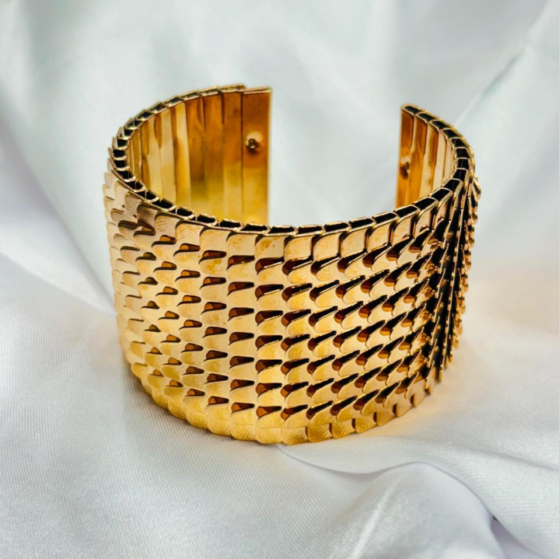 Copper Fold Over Bracelet