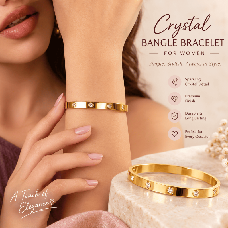 Crystal Bangle Bracelet for Women: A Touch of Sparkle for Every Occasion