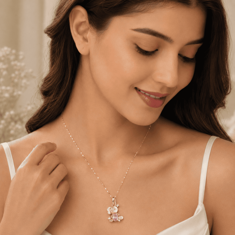 Bunny Pendant Necklace for Women – Gold Plated Necklace