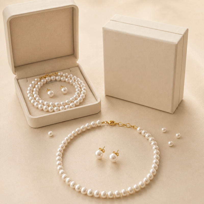 Elegant Pearl Jewelry Gift Set