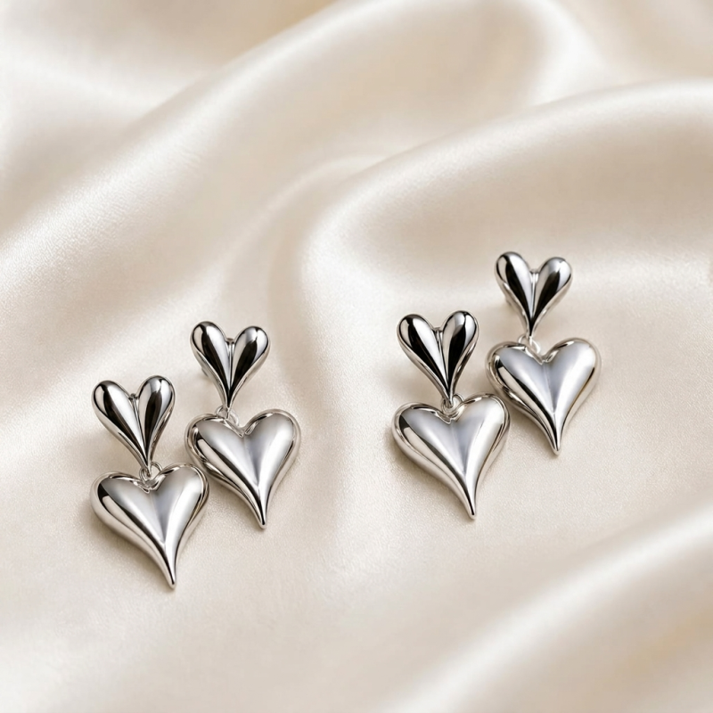 Double the Love Drop Earrings