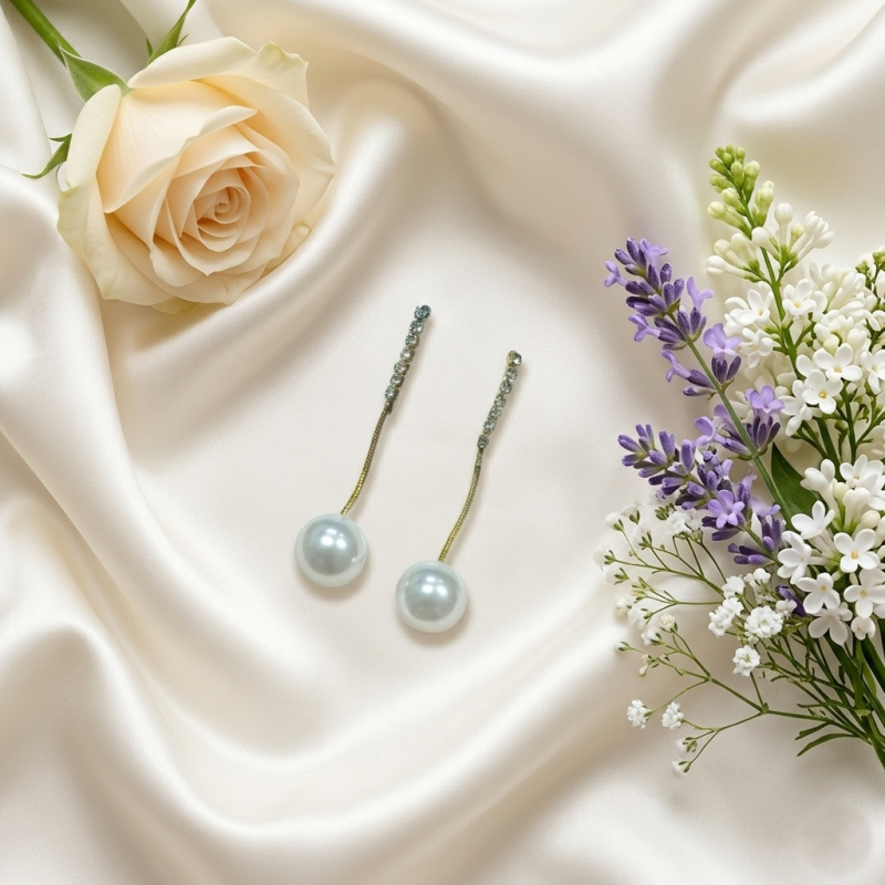 Elegant Long Pearl Drop Earrings