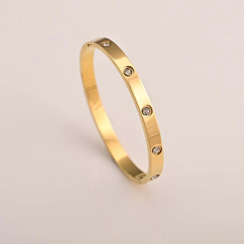 Crystal Love Bangle Bracelet