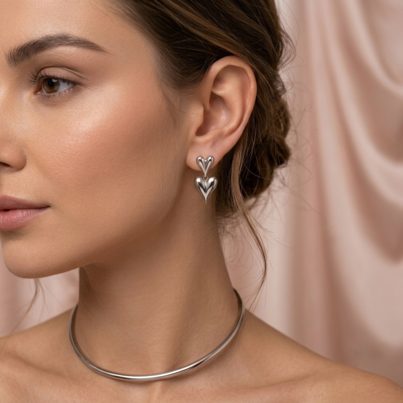 Double the Love Drop Earrings
