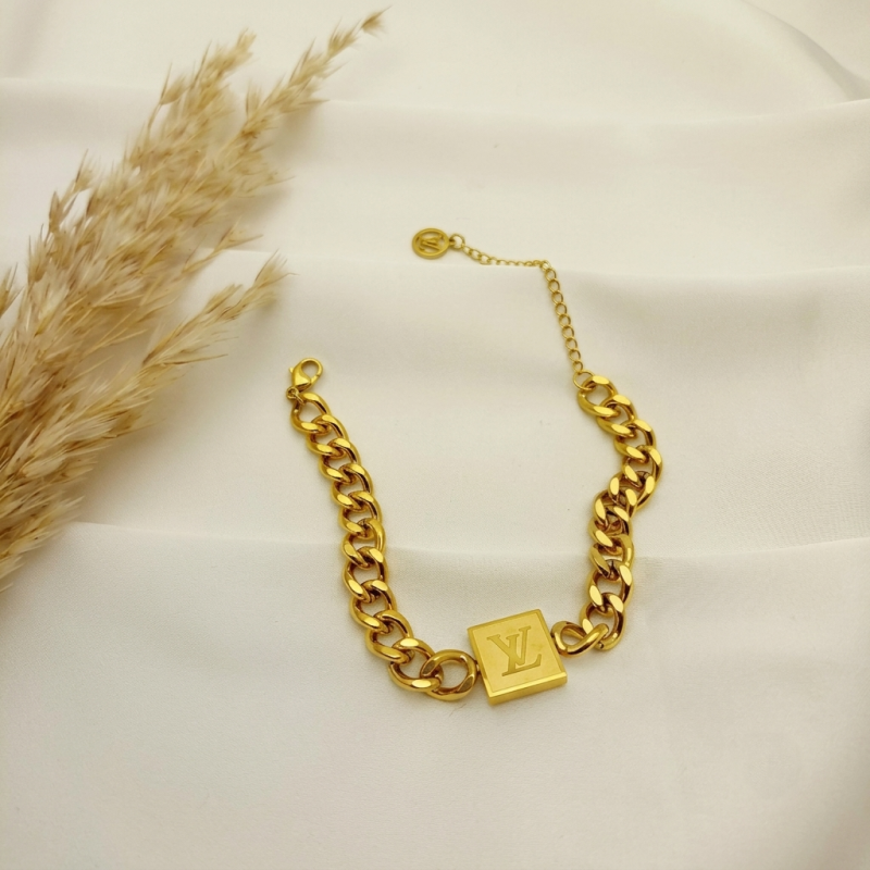 Unisex Gold Cuban Link Bracelet
