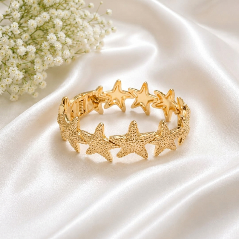 Golden Ocean Luxury Statement Bracelet