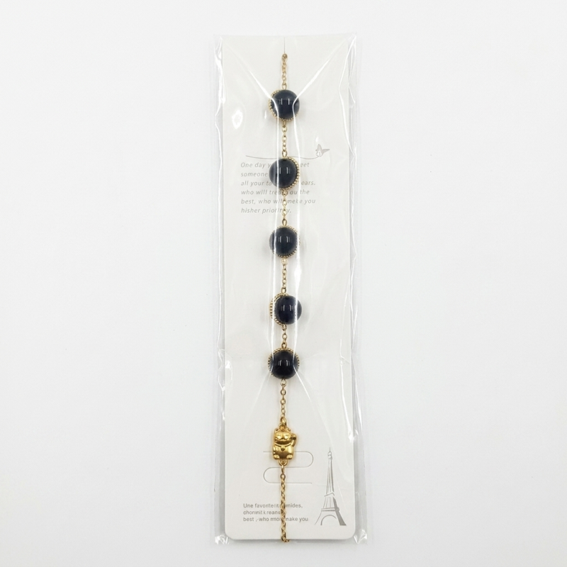 Deep Blue Radiance, Golden Grace Bracelet